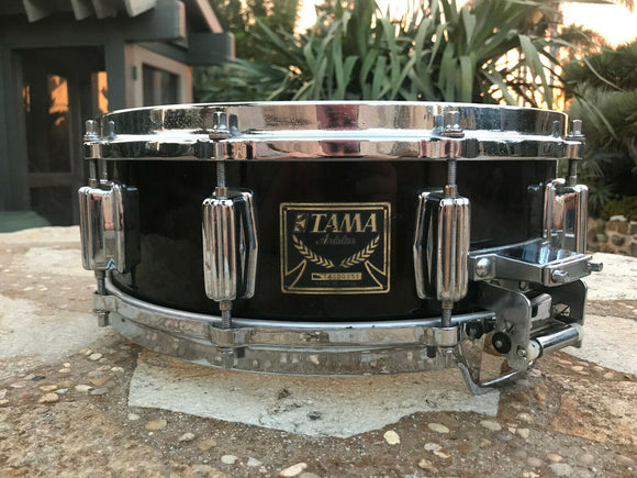 Tama Artstar 14 x 5 METALLIC BLACK Snare Drum - FACTORY ORIGINAL - BIRDS EYE