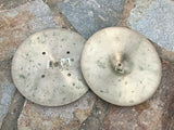 Vintage Zildjian 14" Quick beat Hihat Drum Cymbals hi hat