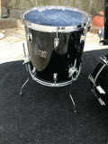 Vintage Tama Superstar 5pc Black Birch Drum Set kit 22x16,16x1610x9,12x10,13x12
