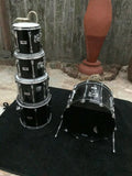Yamaha Recording Custom 5pc Drum Set kit BLACK 22x16,10x10,12x10,14x12,16x14