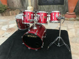 Tama Artstar 1 Cordia Candy Apple Red 5pc Drum Set kit TAMA FACTORY 20 INCH KICK