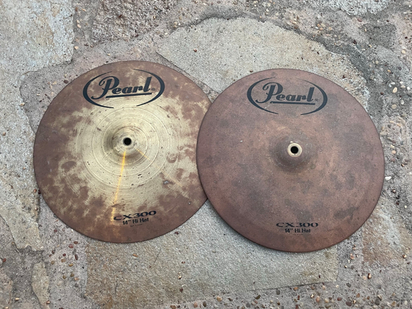 PEARL CX-300 Hi hat cymbals 14” pair drum kit