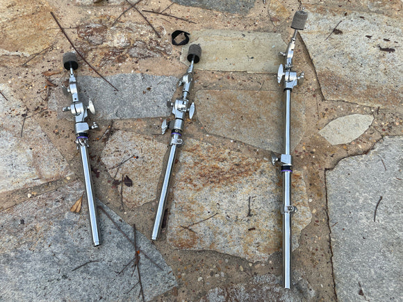 three Yamaha Drum Boom Cymbal Arm Top Attachements