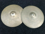 Vintage Zildjian 14" Hihat Drum Cymbals hi hat - 1104 - 1222 gram
