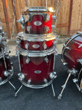 PDP X7 Maple Red Sparkle Fade 7pc Drum Set 8x7,10x8,12x9,14x12,16x14,14x5,22x18
