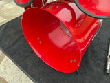 Vintage North Drums 6pc Drum Set kit - Red Finish