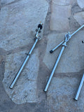 Three Pack Pearl Boom + Straight Cymbal Stands for racks