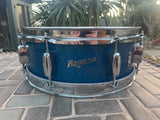 Vintage Rogers Holiday Blue Sparkle 14 x 5 Snare Drum - NEEDS WORK