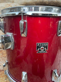 Vintage Tama Superstar Candy Apple Red CAR 1980's 14 x 13  Tom Drum - read