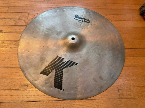 Zildjian 17” K Dark Medium Thin Crash Cymbal