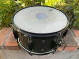 Pork Pie Little Squealer Snare Drum Satin Black Ebony 7 x 13 in.