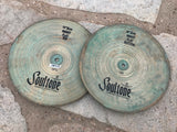 Soultone 14" Vintage Flat Hats hihat Cymbals Pair