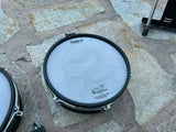 5 Roland pd-125 pd-105 5 PC V Drum Mesh Package BLACK - GOOD
