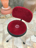 Roc n Soc Drum Throne Seat Chair RED ROUND WITH BACKREST
