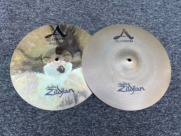 Zildjian 14 inch A Custom HiHats hihat Cymbals Pair