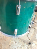 VINTAGE TAMA SUPERSTAR AQUA MARING 16x14 Floor Tom Drum - MODDED