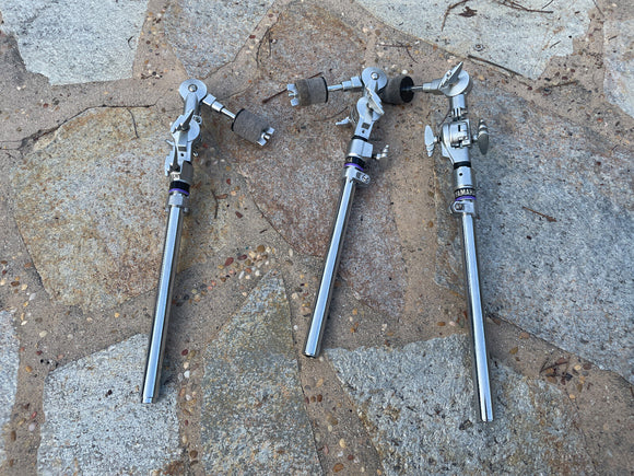 three Yamaha Drum Boom Cymbal Arm Top Attachements