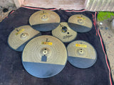 Zildjian 5pc Low Volume Cymbals w/ Extreme Drum triggers 4 Electronic Drums Set