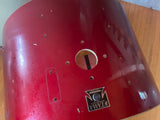 Vintage Tama Superstar Candy Apple Red CAR 1980's 22 x14  BASS DRUM BARE SHELL