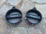 TWO Roland PD-100 RED 12" Mesh Head V Drum PD120