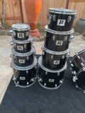 Rogers 70's Big R 10Pc Huge Beast - STUDIO TEN DOUBLE BASS Drum Set Kit Ebony !!