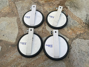 4x PACK Roland PD-9 electronic drum tom cymbal pad pd9 Dual Trigger