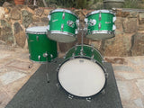 Vintage Rogers PowerTone Londoner Drum Set Green Spakle Power Tone -UPDATED