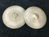 Vintage Zildjian 14" Hihat Drum Cymbal hi hat cymbals -1158 and 816 grams