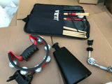 Drummers Accesory Pack - Cowbell - pad - sticks - drum dial- mount