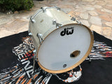 DW COLLECTORS 22 x 20 DEEP BASS DRUM IN Broken Glass!!! Gold badge