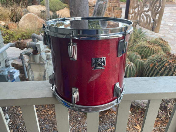 Tama Superstar Cherry 12x11 Cherry Tom Drum 80's