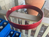 Vintage Tama Superstar Candy Apple Red CAR 1980's 22 " bass drum hoops - DAMAGED