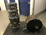Vintage 1970's Rogers BIG R 4pc Drum Set Kit Shell Pack New Mahogany