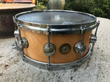 DW Collector's EXOTIC JAZZ Series 14x6.5 Snare Drum Maple/Gum Twisted Birch