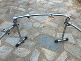 PDP 3 sided double or single bass Drum Rack Chrome with Multi Clamps