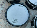 5 Roland pd-125 pd-105 5 PC V Drum Mesh Package BLACK - GOOD