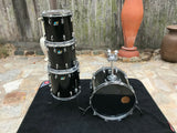 Vintage Ludwig B/O Blue Olive badge Maple Drum Set kit 22x16,13x12,14x1316x16