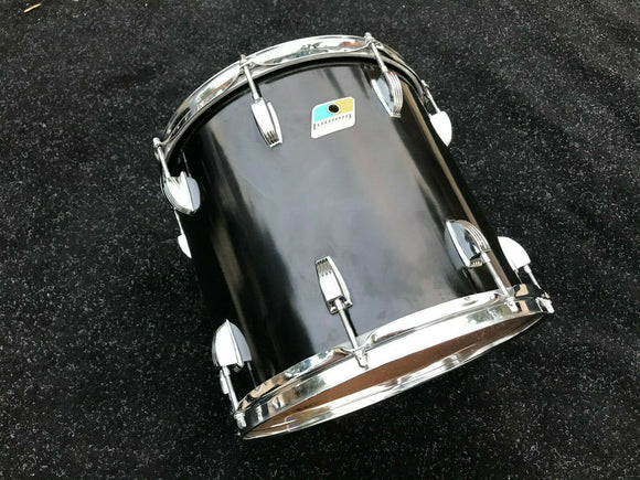 VINTAGE LUDWIG 6 PLY Maple b/o Blue Olive badge 13x12 Tom Drum with Mini Lugs