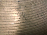 VINTAGE UFIP BRAVO 16" THIN CRASH DRUM CYMBAL