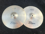 Vintage Zildjian 14" NEW beat Hihat Drum Cymbals hi hat