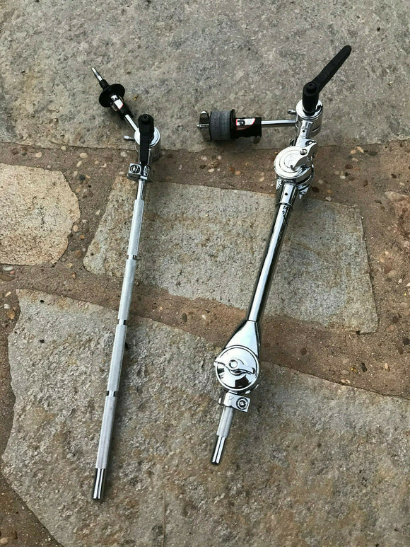 DW Dog Bone Straight and Boom Cymbal Arm with Double Clamp + EXTRA ARM