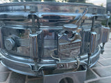 Rogers "Big R" Dyna-Sonic 5x14" Chrome Over Brass Snare Drum 1975-1984