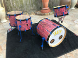 TRUTH USA Custom "SPIDER" 4pc Drum Set kit with 20x20 Bass!! beautiful!!