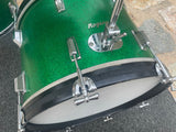 Vintage Rogers PowerTone Londoner Drum Set Green Spakle Power Tone -UPDATED