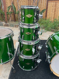 Pearl MCX Masters 7pc Double Bass Drum Kit Shamrock Green