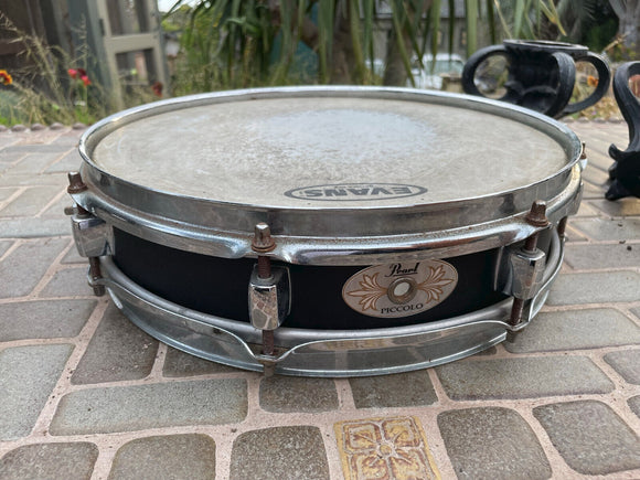 Pearl 3 x 13 Black Steel Piccolo Snare Drum - RUST
