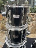 Yamaha Recording Custom 5pc Drum Set kit 22x16,10x9,12x10,14x12,16x14 BLACK