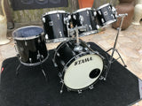 Vintage Tama Superstar 5pc Black Birch Drum Set kit 22x16,16x1610x9,12x10,13x12