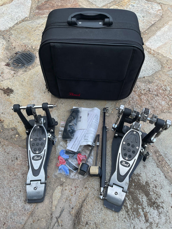 Pearl Eliminator CHAIN DRIVE Double Bass Drum Pedal w/ CASE