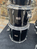 Yamaha Recording Custom 5pc Drum Set kit 22x16,10x9,12x10,14x12,16x14 BLACK